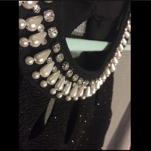 Long black formal dress (Sparkly! Beaded!)